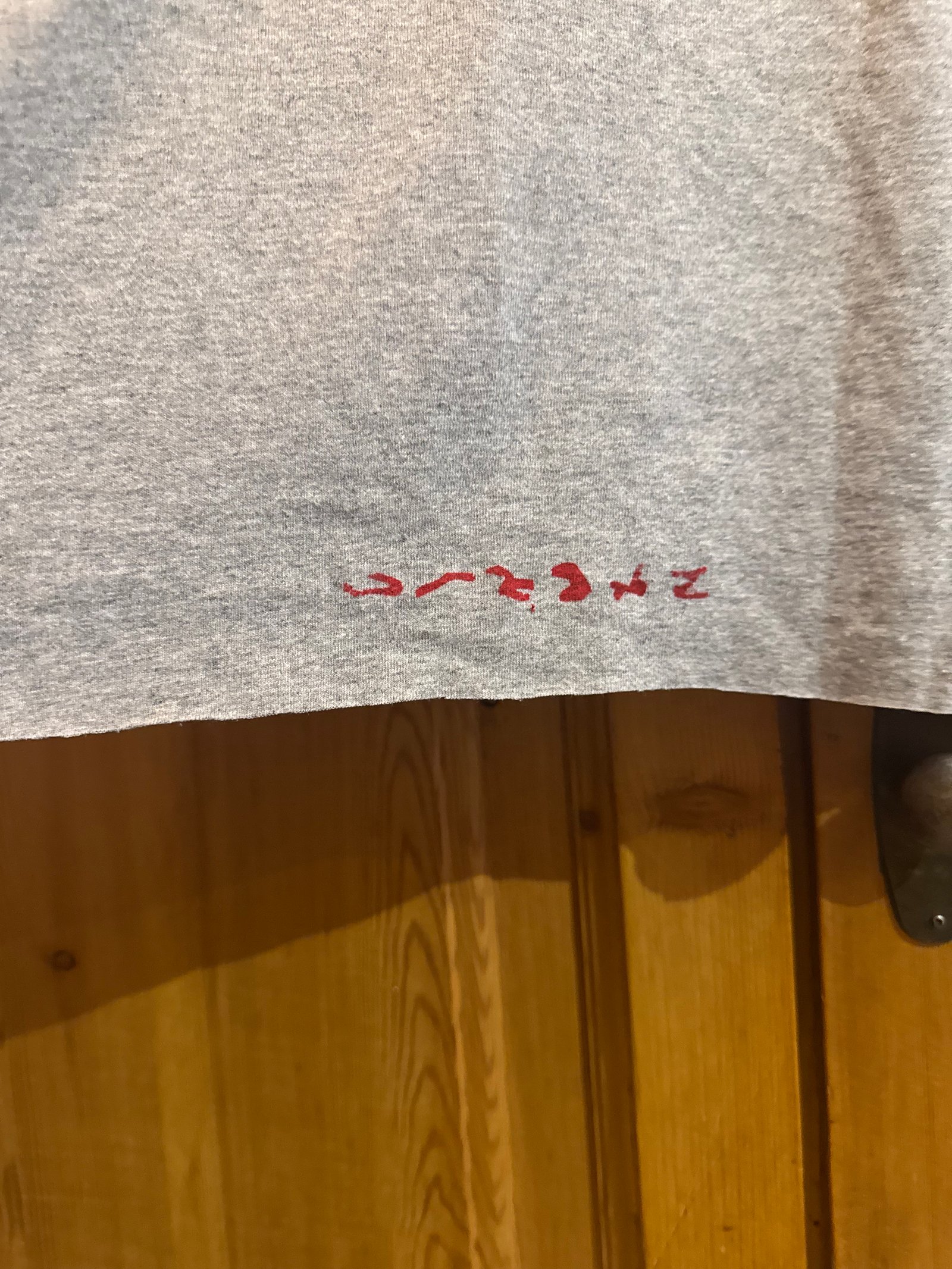 Grey ringer crop top with shoulder pads