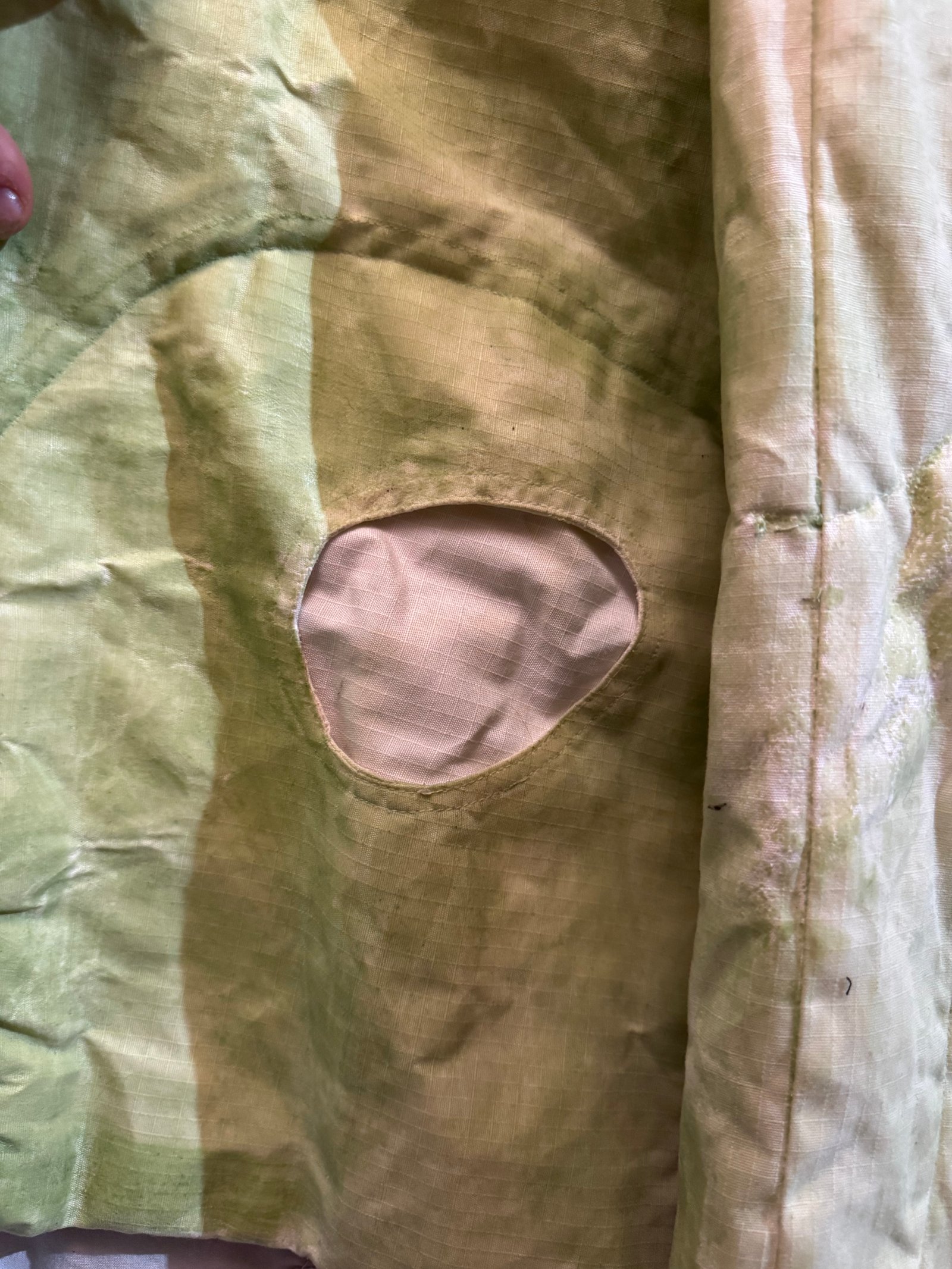 Faded green oversized zip jacket